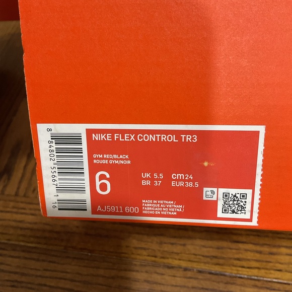 Nike Flex Control TR3 Red and Black Athletic Gym Shoes main image 8